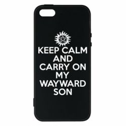 Чехол для iPhone5/5S/SE Keep Calm and carry on - PrintSalon