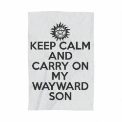 Полотенце с принтом Keep Calm and carry on - PrintSalon