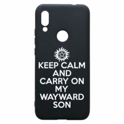 Чехол для Xiaomi Redmi 7 Keep Calm and carry on - PrintSalon