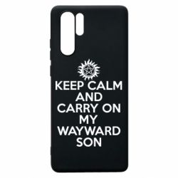 Чехол для Huawei P30 Pro Keep Calm and carry on - PrintSalon