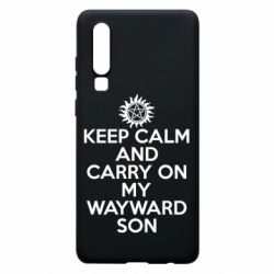 Чехол для Huawei P30 Keep Calm and carry on - PrintSalon