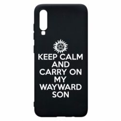 Чехол для Samsung A70 Keep Calm and carry on - PrintSalon