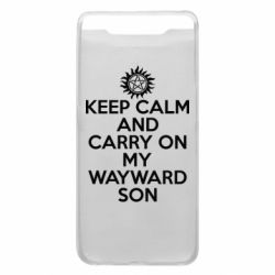 Чехол для Samsung A80 Keep Calm and carry on - PrintSalon