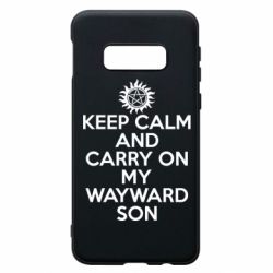 Чехол для Samsung S10e Keep Calm and carry on - PrintSalon