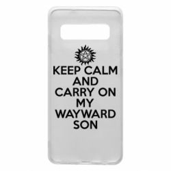 Чехол для Samsung S10 Keep Calm and carry on - PrintSalon