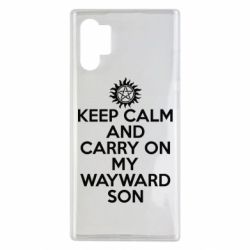 Чехол для Samsung Note 10 Plus Keep Calm and carry on - PrintSalon