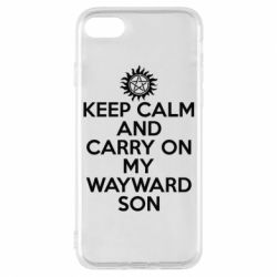Чехол для iPhone 8 Keep Calm and carry on - PrintSalon