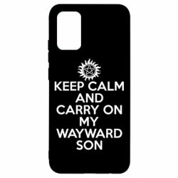 Чехол для Samsung A02s/M02s Keep Calm and carry on - PrintSalon