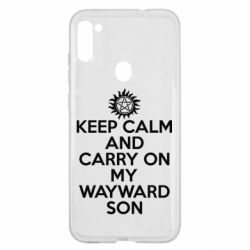 Чехол для Samsung A11/M11 Keep Calm and carry on - PrintSalon
