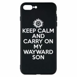 Чехол для iPhone 8 Plus Keep Calm and carry on - PrintSalon