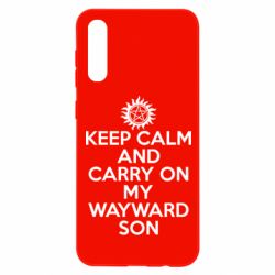 Чехол для Samsung A50 Keep Calm and carry on - PrintSalon