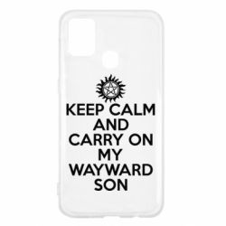 Чехол для Samsung M31 Keep Calm and carry on - PrintSalon