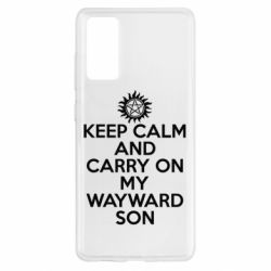 Чехол для Samsung S20 FE Keep Calm and carry on - PrintSalon