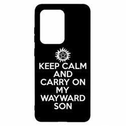 Чехол для Samsung S20 Ultra Keep Calm and carry on - PrintSalon