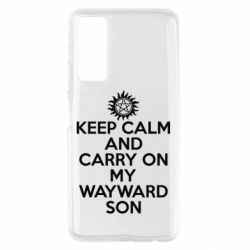 Чехол для Huawei P Smart 2021 Keep Calm and carry on - PrintSalon