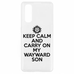 Чехол для Oppo Find X2 Keep Calm and carry on - PrintSalon