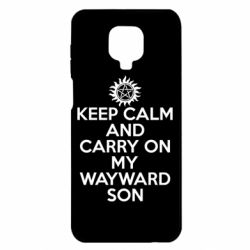 Чехол для Xiaomi Redmi Note 9S/9Pro/9Pro Max Keep Calm and carry on - PrintSalon