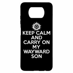 Чехол для Xiaomi Poco X3 Keep Calm and carry on