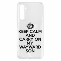 Чехол для Realme 6 Keep Calm and carry on - PrintSalon