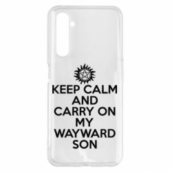 Чехол для Realme 6 Pro Keep Calm and carry on - PrintSalon
