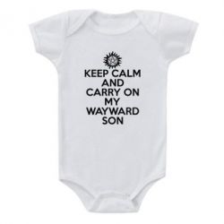 Детский бодик Keep Calm and carry on - PrintSalon