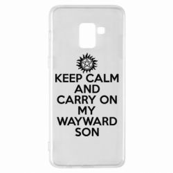 Чехол для Samsung A8+ 2018 Keep Calm and carry on - PrintSalon