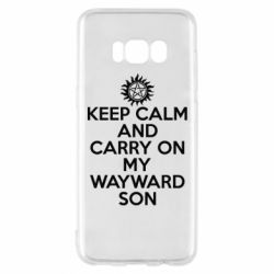 Чехол для Samsung S8 Keep Calm and carry on - PrintSalon