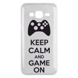 Чехол для Samsung J3 2016 KEEP CALM and GAME ON - PrintSalon