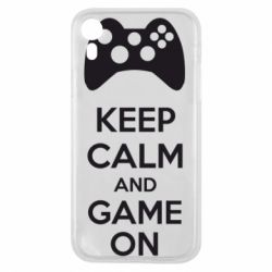 Чехол для iPhone XR KEEP CALM and GAME ON