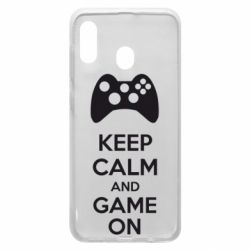 Чехол для Samsung A30 KEEP CALM and GAME ON - PrintSalon