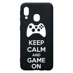 Чехол для Samsung A40 KEEP CALM and GAME ON - PrintSalon