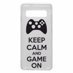 Чехол для Samsung S10 KEEP CALM and GAME ON - PrintSalon