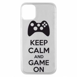 Чехол для iPhone 11 Pro KEEP CALM and GAME ON - PrintSalon
