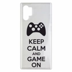 Чехол для Samsung Note 10 Plus KEEP CALM and GAME ON - PrintSalon