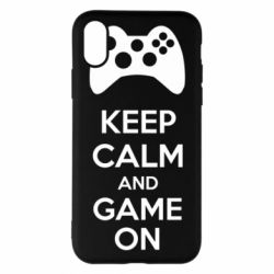 Чехол для iPhone X/Xs KEEP CALM and GAME ON - PrintSalon