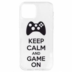 Чехол для iPhone 12 KEEP CALM and GAME ON - PrintSalon