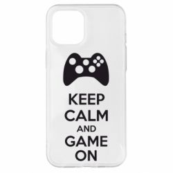 Чехол для iPhone 12 Pro Max KEEP CALM and GAME ON - PrintSalon