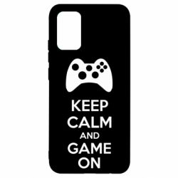 Чехол для Samsung A02s/M02s KEEP CALM and GAME ON - PrintSalon
