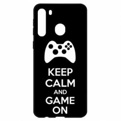 Чехол для Samsung A21 KEEP CALM and GAME ON - PrintSalon