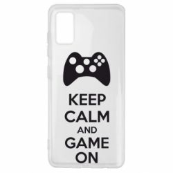 Чехол для Samsung A41 KEEP CALM and GAME ON-PrintSalon Чехол для Samsung A41 KEEP CALM and GAME ON