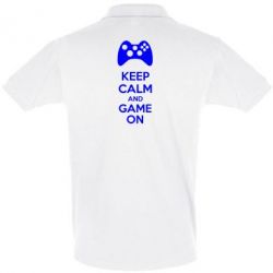 Мужское поло KEEP CALM and GAME ON - PrintSalon