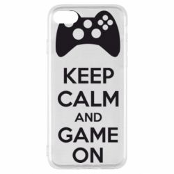 Чехол для iPhone SE 2022 KEEP CALM and GAME ON - PrintSalon