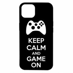 Чехол для iPhone 14 KEEP CALM and GAME ON - PrintSalon