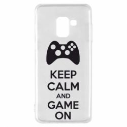 Чехол для Samsung A8 2018 KEEP CALM and GAME ON - PrintSalon