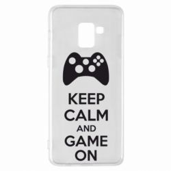 Чехол для Samsung A8+ 2018 KEEP CALM and GAME ON - PrintSalon