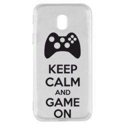 Чехол для Samsung J3 2017 KEEP CALM and GAME ON - PrintSalon