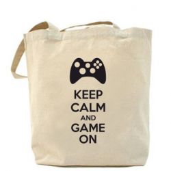 Эко-сумка KEEP CALM and GAME ON - PrintSalon