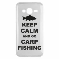 Чехол для Samsung J3 2016 Keep calm and go carp fishing - PrintSalon