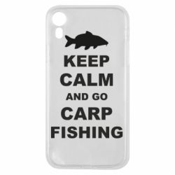 Чехол для iPhone XR Keep calm and go carp fishing