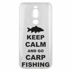 Чехол для Meizu X8 Keep calm and go carp fishing - PrintSalon